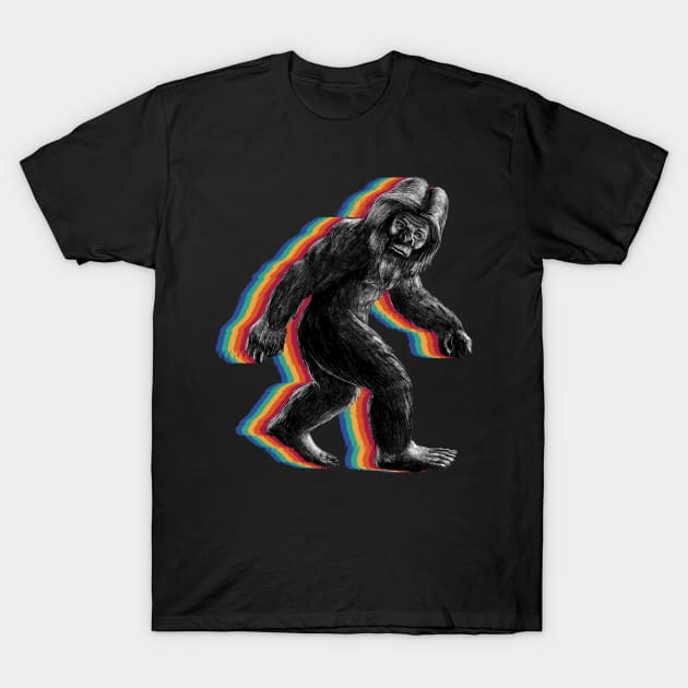 Retro Bigfoot vintage Fun and Nostalgic Sasquatch T-Shirt by star trek fanart and more